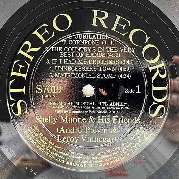 Shelly Manne Bells Are~ US盤LPレコード RUTH PRICE / SHELLY MANNE / At The Manne Hole (LP