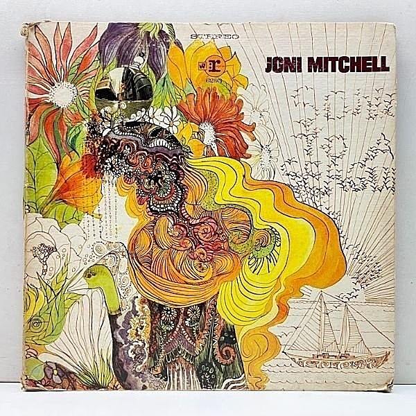 レコードメイン画像：US初期プレス Wマーク無し JONI MITCHELL Song To A Seagull (Reprise) Self Titled ジョニ・ミッチェル 1st デビュー作