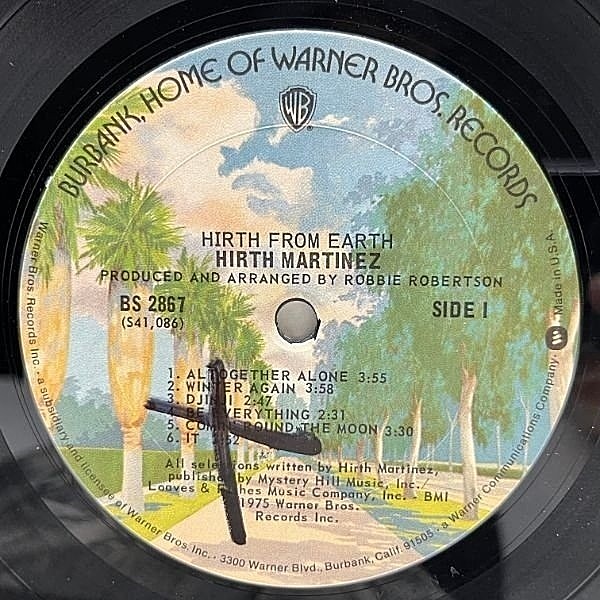 HIRTH MARTINEZ / Hirth From Earth (LP) / Warner Bros
