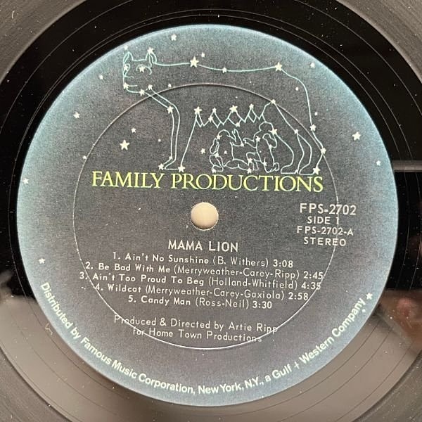 未開封シュリンク付　MAMA LION PRESERVE WILDLIFE Mama Lion – Preserve Wildlife – Vinyl (LP, Album), 1972