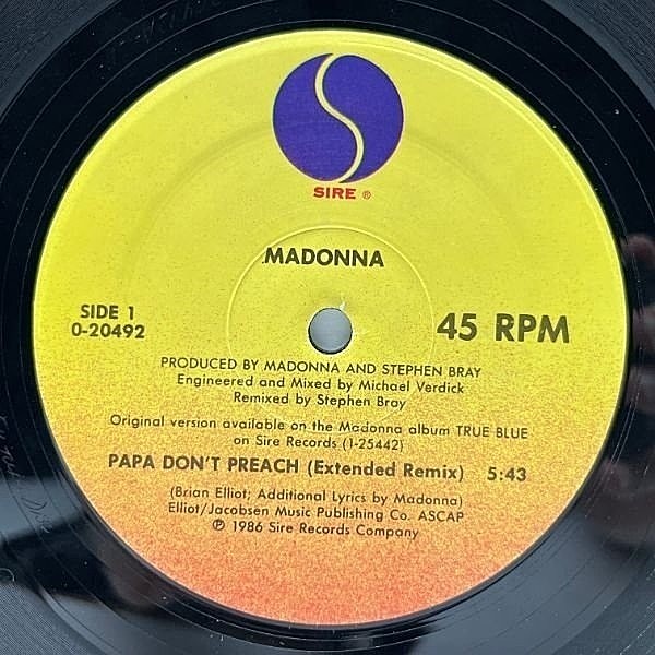 マドンナ MADONNA 2nd.アルバム【USオリジナル盤・爆音・美品】④ マドンナ MADONNA 2nd.アルバム【USオリジナル盤・爆音・美品