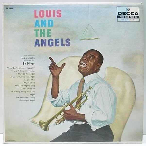 レコードメイン画像：美盤!! FLAT 両溝MONO オリジナル LOUIS ARMSTRONG Louis And The Angels ('57 Decca) Vo. & トランペット・ソロ
