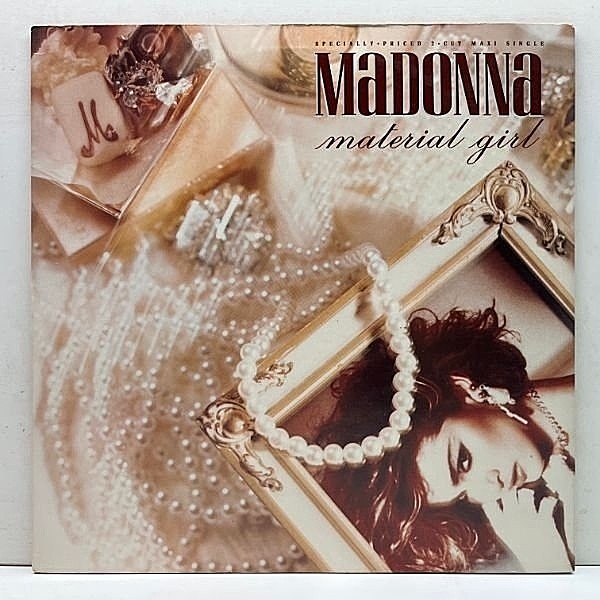 レコードメイン画像：良好品!! 12インチ USオリジナル MADONNA Material Girl ('85 Sire) 2nd.アルバム『Like a Virgin』カットシングル マドンナ 45RPM.