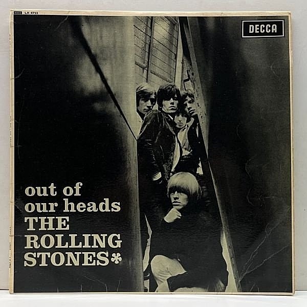 レコードメイン画像：	 プレイ良好!! MONO Unbox／Open Logo 英 UKオリジナル THE ROLLING STONES Out Of Our Heads ('65 Decca) コーティング仕様 LP 原盤