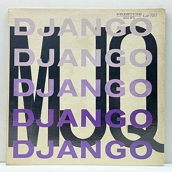 レコードメイン画像：良好!!【RVG, AB, 7E刻印】US初期プレス MODERN JAZZ QUARTET Django (Prestige PRLP 7057) w/ John Lewis, Milt Jackson, Percy Heath