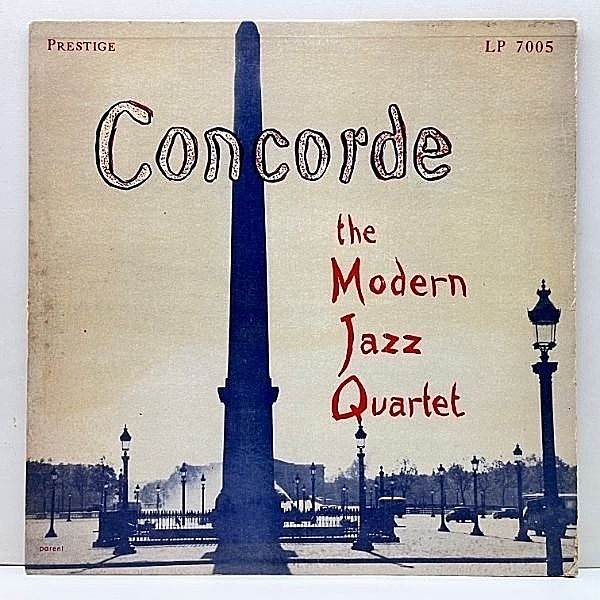 レコードメイン画像：USオリジナル NYC 額縁 コンコルド広場ジャケ MODERN JAZZ QUARTET Concorde ('55 Prestige 7005) w/ MILT JACKSON, JOHN LEWIS