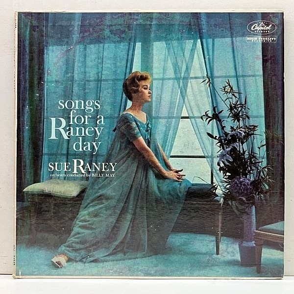 レコードメイン画像：USオリジナル MONO 初版 縦線左ロゴ SUE RANEY Songs For A Raney Day ('60 Capitol) スー・レイニー 雨の日のジャズ 米 初回プレス 人気盤