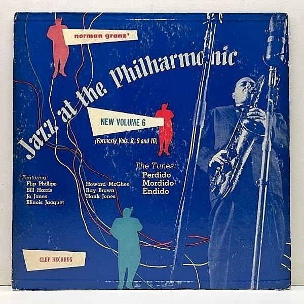 レコードメイン画像：USオリジナル『Norman Granz' Jazz At The Philharmonic Vol. 6』Howard McGhee, Flip Phillips, Hank Jones || JATP 好セッション