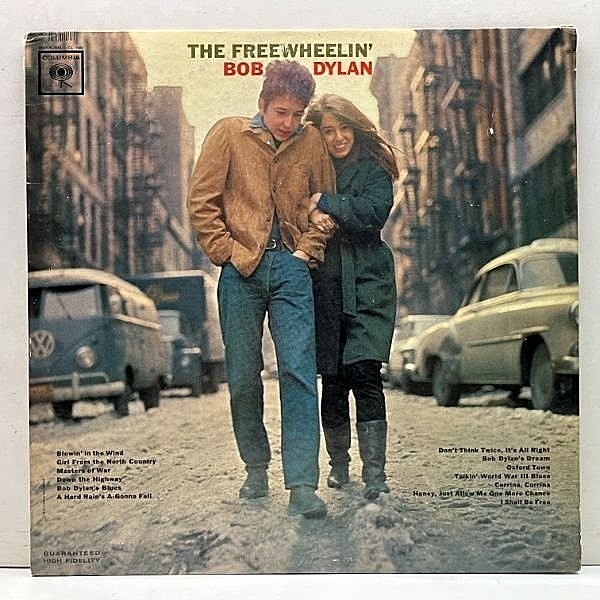 レコードメイン画像：激レア【MONO US 完全オリジナル】初版 GUARANTEED 2eyeラベ BOB DYLAN The Freewheelin' ～ (Columbia CL 1986) 風に吹かれて 米 モノラル