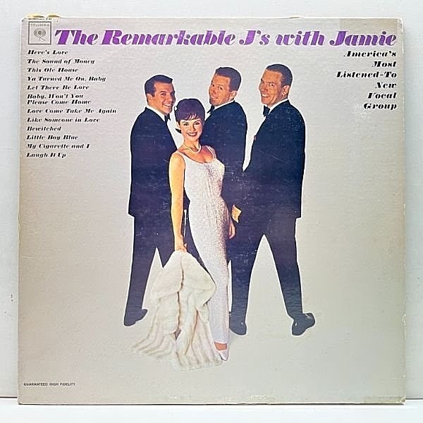 レコードメイン画像：良再生!! MONO 初版 GUARANTEED US 完全オリジナル J'S WITH JAMIE The Remarkable (Columbia CL 2149) J.SILVIA SINGERS, MELLO LARKS