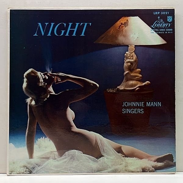 レコードメイン画像：美品【Nude!! Sexy Cheesecake】MONO リングターコイズ USオリジナル JOHNNIE MANN SINGERS Night ('56 Liberty) 男女混声コーラス 名作