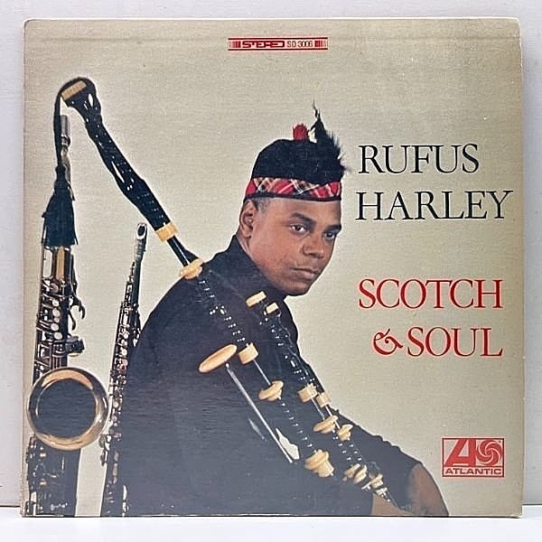 レコードメイン画像：美盤!! 初版 3色ラベ USオリジナル RUFUS HARLEY Scotch & Soul ('66 Atlantic 3006) ルーファス・ハーレイ 米 初回 LP バグパイプ・ジャズ