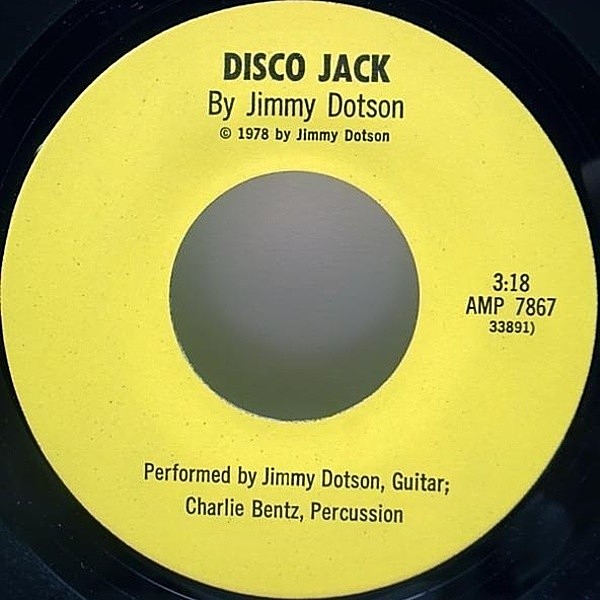 レコードメイン画像：レア・ジャズ・ファンク!! PRIVATE 私家盤 JIMMY DOTSON Disco Jack / It's Paradise 試聴 7インチ 45 JAZZ FUNK