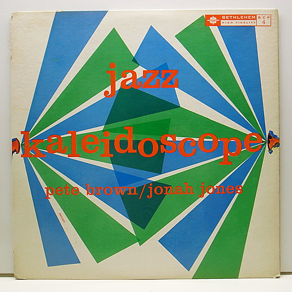 レコードメイン画像：プロモ USオリジナル PETE BROWN / JONAH JONES Jazz Kaleidoscope ('54 Bethlehem / BCP 4)