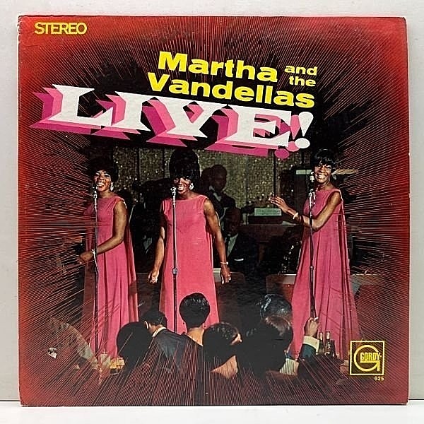 レコードメイン画像：良好盤!! USオリジナル 深溝 MARTHA REEVES And THE VANDELLAS Live! ('67 Gordy) マーサ & ザ・ヴァンデラス 熱気溢れる好ライブ