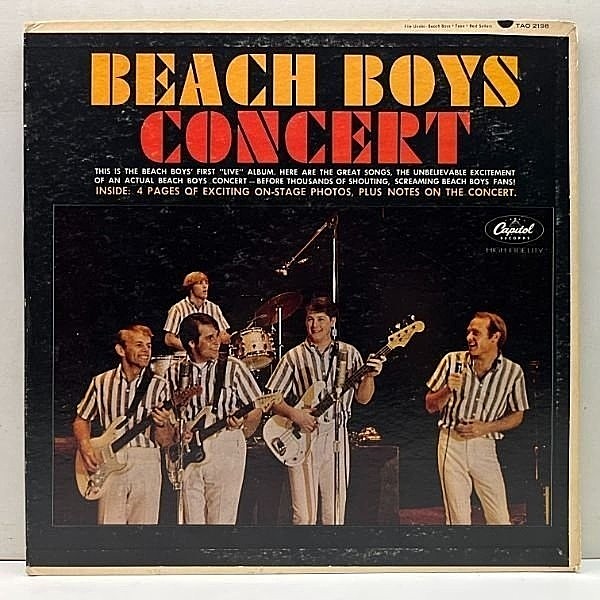 レコードメイン画像：美再生!! USオリジナル 冊子(写真・ライナー)あり MONO 1st 虹ラベ THE BEACH BOYS Concert ('64 Capitol) 全米1位 ビーチ・ボーイズ 名盤