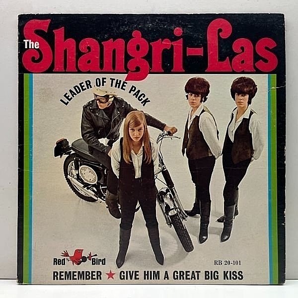 レコードメイン画像：激レア MONO USオリジナル SHANGRI-LAS Leader Of The Pack ('65 Red Bird) シャングリラス／黒いブーツでぶっとばせ 米 初回 モノラル