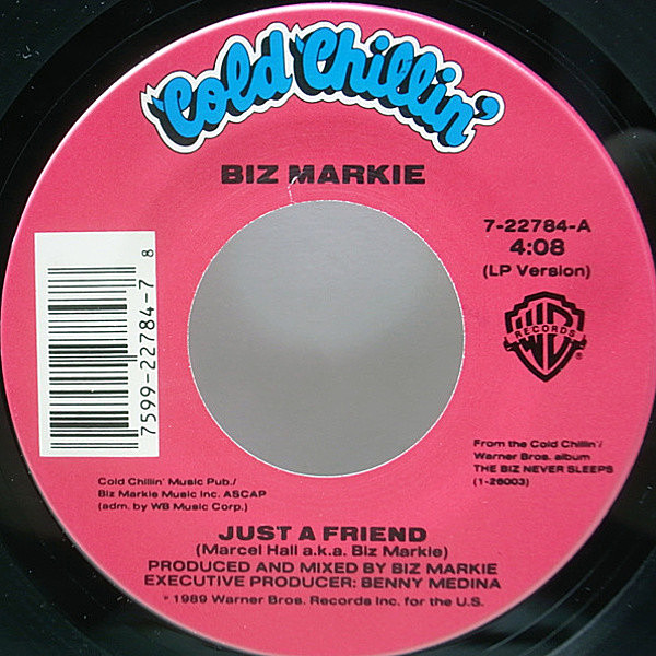 レコードメイン画像：'89 オリジナル BIZ MARKIE Just A Friend 泣きの名曲 HIP-HOP CLASSIC!! 7インチ 45