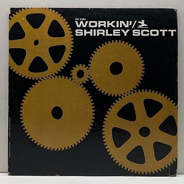 レコードメイン画像：USオリジナル MONO NJ紺ラベ VANGELDER刻印 SHIRLEY SCOTT Workin' ('67 Prestige) w/ George Duvivier, Roy Haynes, Ronnell Bright