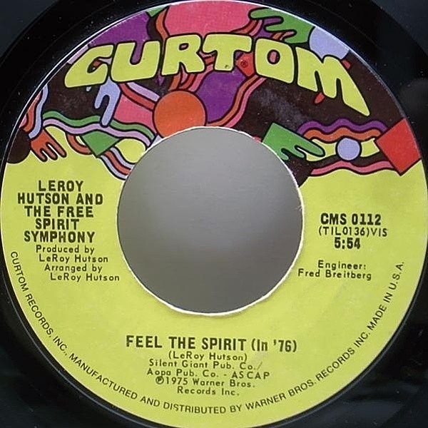 レコードメイン画像：オリジナル LEROY HUTSON and The Free Spirit Symphony / Feel The Spirit 7インチ 45