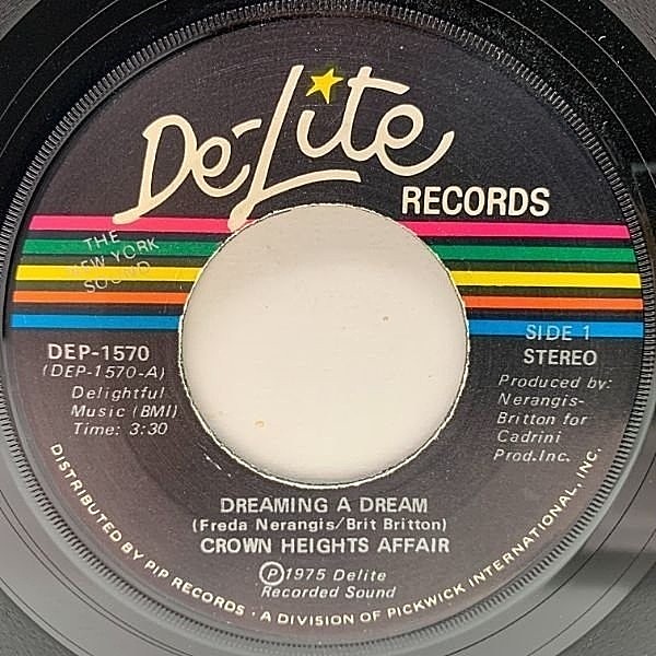 レコードメイン画像：美盤!! USオリジナル CROWN HEIGHTS AFFAIR Dreaming A Dream / Disco Version ('75 De-Lite) ドラムブレイク／ブギー・ディスコ 名作 45