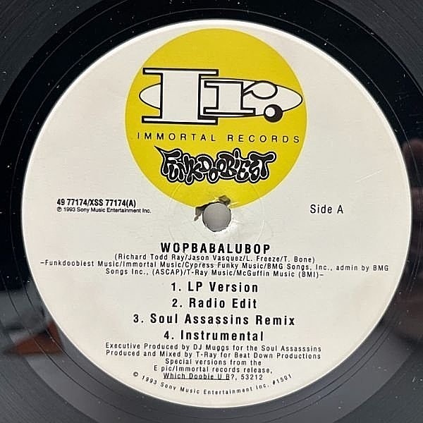 FUNKDOOBIEST / Wopbabalubop / Where's It At (12) / Immortal FUNKDOOBIEST / Wopbabalubop / Where's It At (12) / Immortal