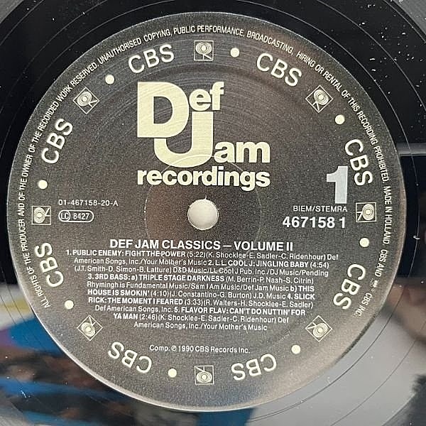 VARIOUS / Def Jam Classics Volume II (LP) / Def Jam