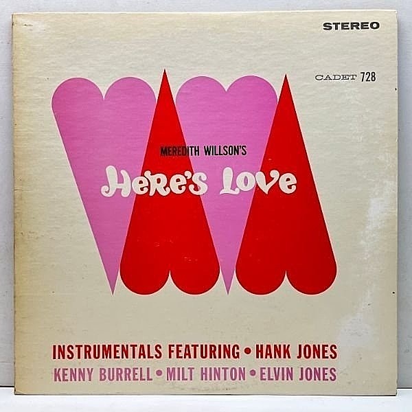 レコードメイン画像：美盤!! 解説シート付き JPNプレス HANK JONES / KENNY BURRELL / MILT HINTON Here's Love 1963年10月19日ヴァン・ゲルダー・スタジオ録音