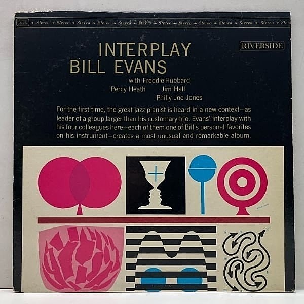 レコードメイン画像：【十分良好】US Orpheum 初期プレス BILL EVANS With FREDDIE HUBBARD Interplay (Riverside) Jim Hall, Percy Heath, Philly Joe Jones