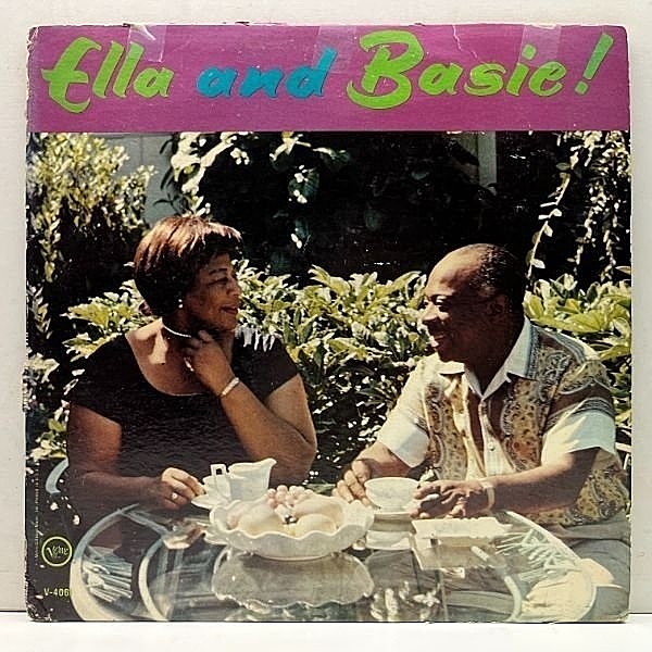 レコードメイン画像：美再生の良好盤!! MONO 深溝 USオリジナル ELLA FITZGERALD & COUNT BASIE Ella And Basie! ('63 Verve) エラとベイシー楽団の共演