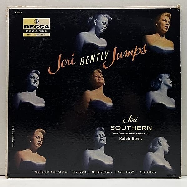 レコードメイン画像：美再生!音抜群! FLAT 深溝 USオリジナル JERI SOUTHERN Jeri Gently Jumps ('57 Decca) 50s ジェリ・サザンの名作