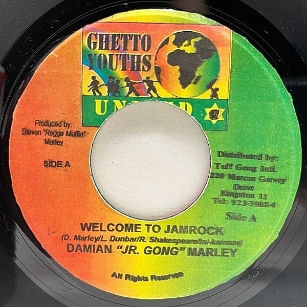 レコードメイン画像：美盤!! JAプレス 7インチ DAMIAN JR.GONG MARLEY Welcome To Jamrock ('05 Ghetto Youths United) ボブ・マーリーの息子 代表曲 45RPM.