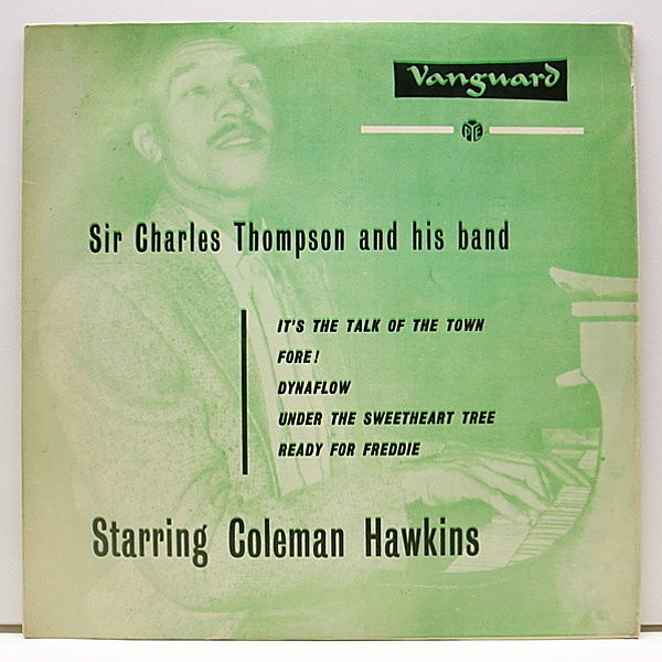 レコードメイン画像：美品 10 DIFFジャケ 豪 オリジナル SIR CHARLES THOMPSON And His Band Starring Coleman Hawkins / FLAT 両溝 MONO