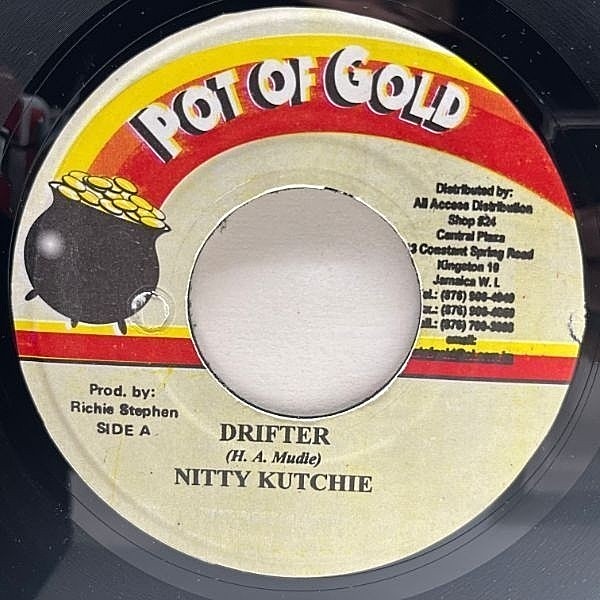 レコードメイン画像：美盤!! JAオリジナル 7インチ NITTY KUTCHIE Drifter ('02 Pot Of Gold) ニッティ・クッチー 45RPM.