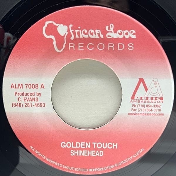 レコードメイン画像：美盤!! JAプレス 7インチ SHINEHEAD Golden Touch ('05 African Love) JOHN HOLT／Love I Can Feel使い メロメロLOVERSチューン 45RPM.