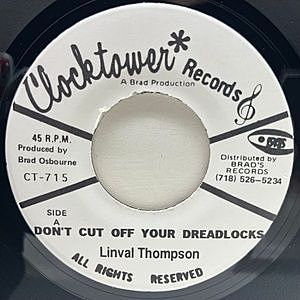 レコード画像：LINVAL THOMPSON / Don't Cut Off Your Dreadlocks