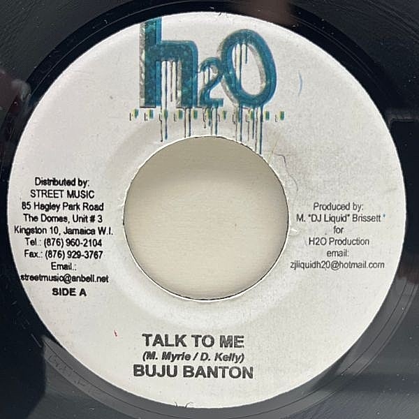 レコードメイン画像：良好盤!! JAオリジナル 7インチ BUJU BANTON Talk To Me ('06 H2O) Man Fi Dead リディム ブジュ・バントン DANCEHALL 45RPM.