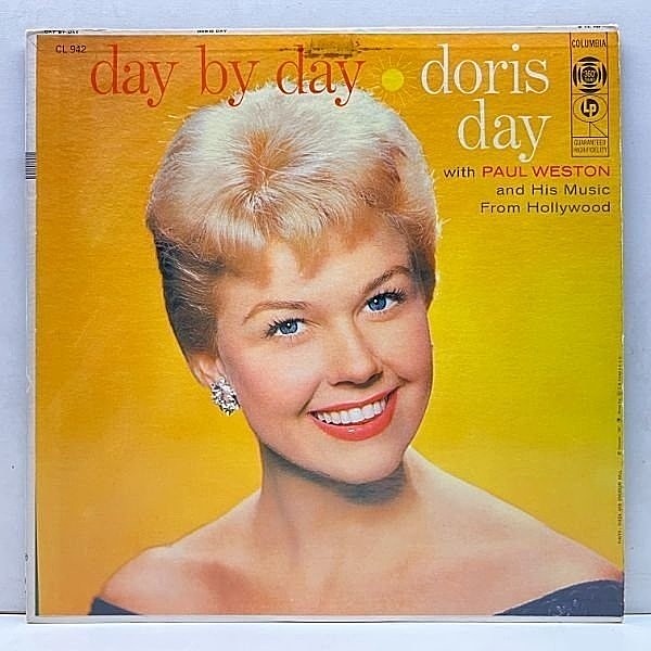 レコードメイン画像：美再生!! MONO 初版 6eye 深溝 USオリジナル DORIS DAY Day By Day ('56 Columbia) 絶品のバラードを綴った癒しの名盤 || 米 初回 モノラル