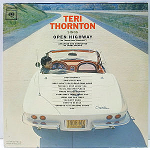 レコード画像：TERI THORNTON / Sings Open Highway