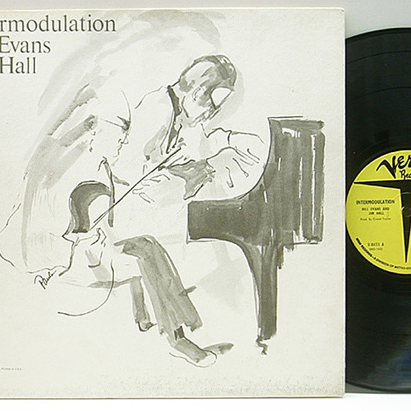 レコードメイン画像：美盤!! 黄プロモ MONO VANGELDER刻印 USオリジナル BILL EVANS & JIM HALL Intermodulation ('66 Verve) PROMO 美しい寛ぎのインタープレイ