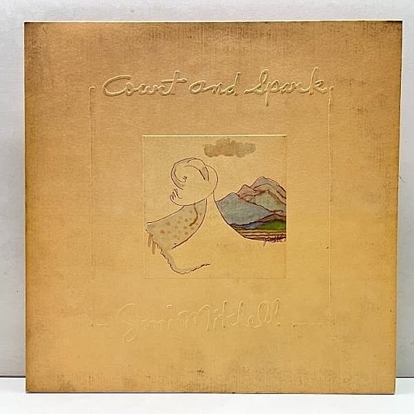 レコードメイン画像：美盤!! USオリジナル【1973年表記 初版 Wマーク無し】JONI MITCHELL Court And Spark (Asylum) Larry Carlton, Tom Scott 米 初回プレス