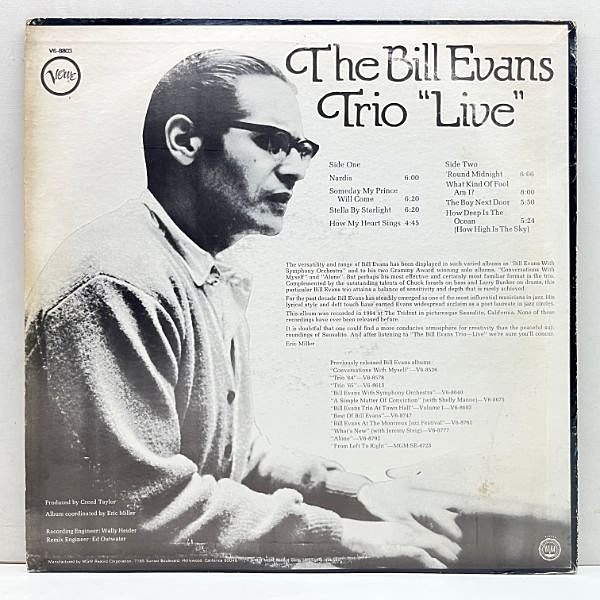 最終値下げ / (LP) Live / EVANS BILL Verve RECORDS WAXPEND | 平凡