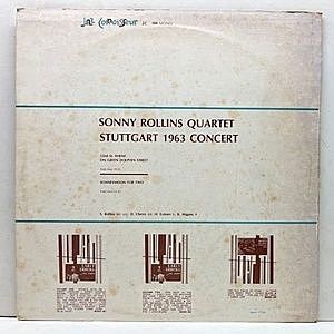 SONNY ROLLINS / Stuttgart 1963 Concert (LP) / Jazz