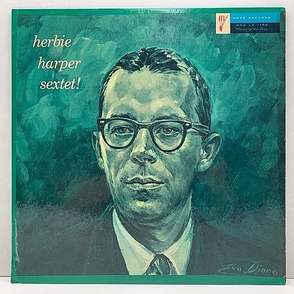 レコードメイン画像：美盤!! MONO 初版グレー 深溝 USオリジナル PAT#スタンパー HERBIE HARPER Sextet ('57 Mode 100) w/ Marty Paich, Howard Roberts ほか