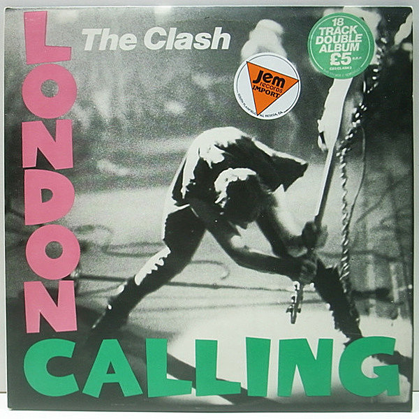 レコードメイン画像：美品 UK CBS 2LP オリジナル THE CLASH London Calling クラッシュ / 初回ステッカーあり 手書きマトA1