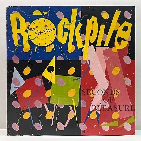 レコードメイン画像：美盤!! 初版 JC規格 カスタムLbl. USオリジナル ROCKPILE Seconds Of Pleasure ('80 Columbia) ロンドンの街角 Dave Edmunds, Nick Lowe