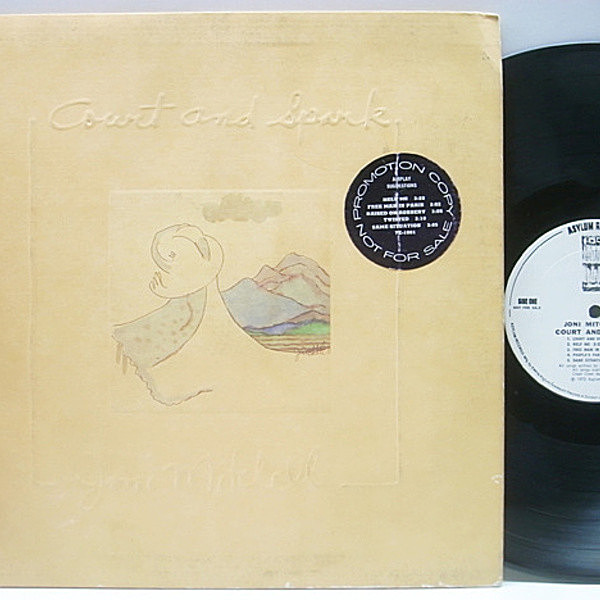 レコードメイン画像：レア!! プロモ USオリジナル JONI MITCHELL Court And Spark ('73 Asylum) WHITE LABEL／PROMO