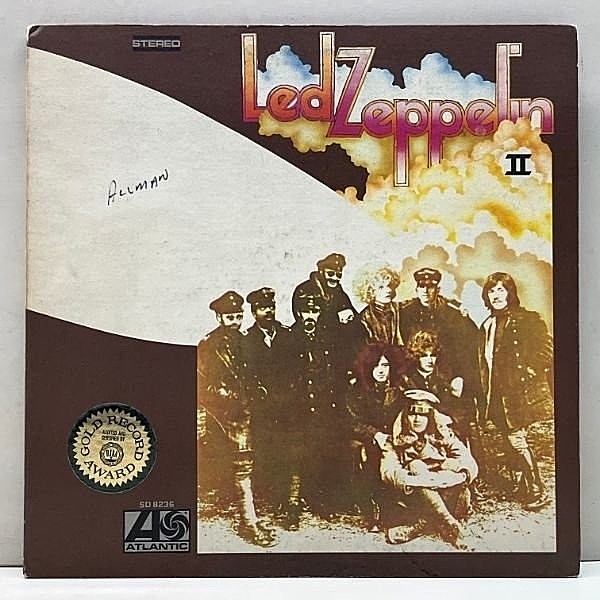 レコードメイン画像：USオリジナル 初版 W無し 1841BROADWAYアド LED ZEPPELIN II ('69 Atlantic) レッド・ツェッペリン [手書きAT, W, マシン打ちMR] ※特価