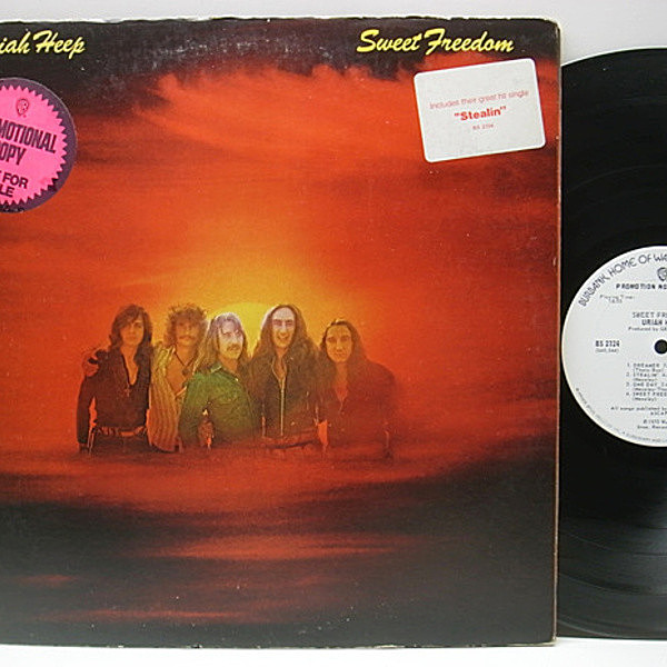 レコードメイン画像：プロモ 1A 美盤!! オリジナル URIAH HEEP Sweet Freedom ('73 Bronze / Warner) ユーライア・ヒープ