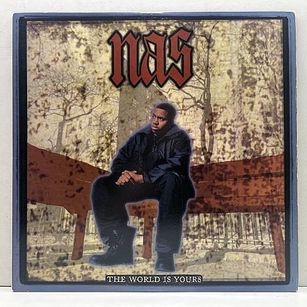 レコードメイン画像：プレイ良好!! USオリジナル 12インチ NAS The World Is Yours ('94 Columbia) 両マト1A 『Illmatic』カットシングル AHMED JAMAL使い